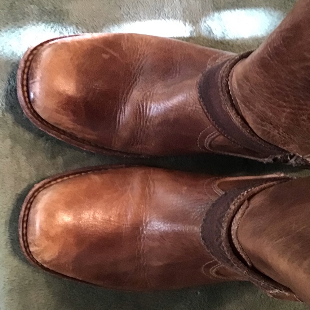 Bed Stu Rustic Brown Leather Heeled Boots - Picture 4 of 15